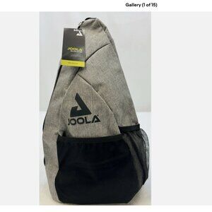 Joola Essential Pickleball Adjustable Sling/Crossbody Bag Grey & Black NWT